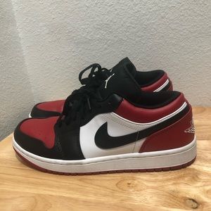 Jordan 1 Low Bred Toe 2021 Size 9 No Box